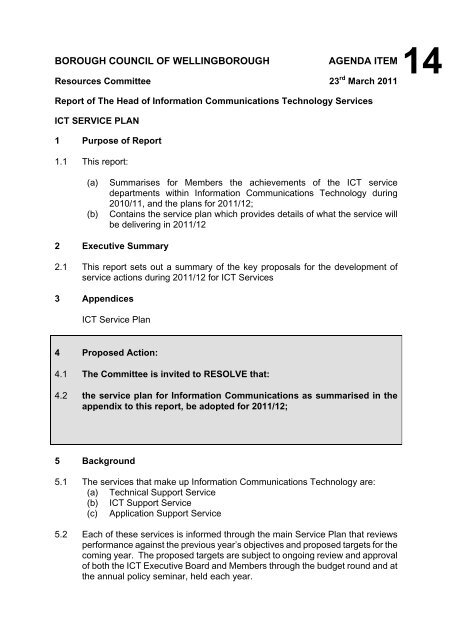 committee-report-template-november-09-wellingborough