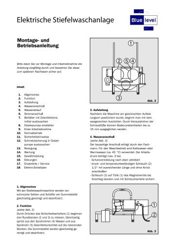 Elektrische Stiefelwaschanlage - Schuhputzmaschine.ch