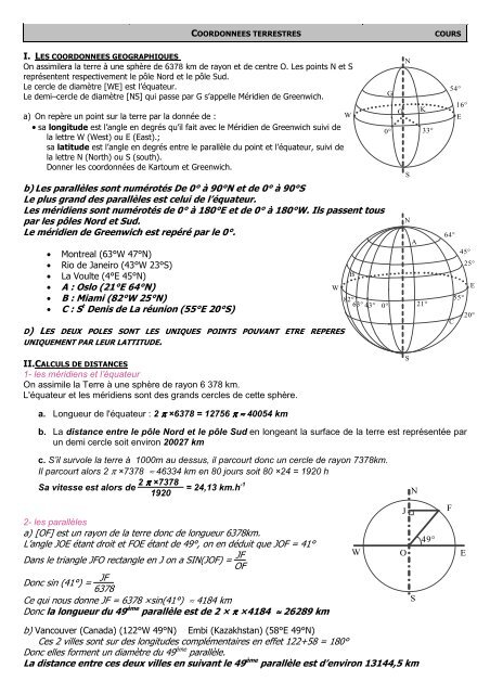 Correction du cours