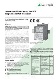 SINEAX DME 440 with RS 485 interface ... - Power LabSolutions