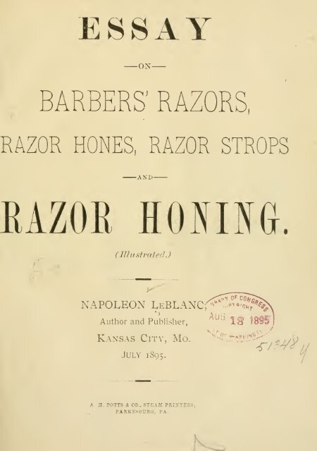 razors, razor hones, razor strops and razor honing - antike ...