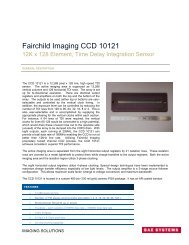 CCD 10121 Data Sheet - Fairchild Imaging