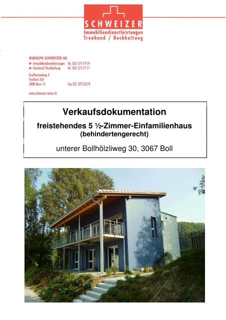 Verkaufsdokumentation freistehendes 5 Â½-Zimmer ... - Homegate.ch