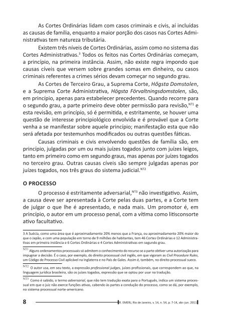 algumas caracterÃ­sticas Especiais do Processo Civil Sueco - Emerj