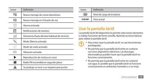 Samsung Galaxy S i9000 Manual de Usuario - Claro