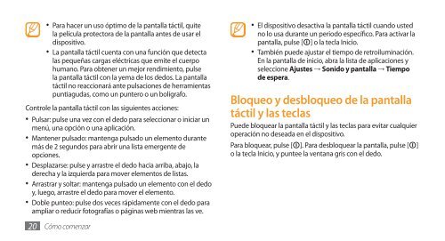 Samsung Galaxy S i9000 Manual de Usuario - Claro