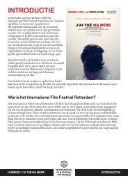 INTRODUCTIE - International Film Festival Rotterdam