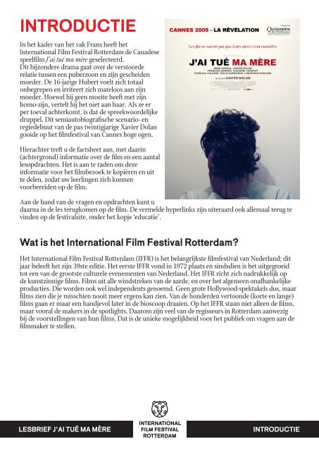 INTRODUCTIE - International Film Festival Rotterdam