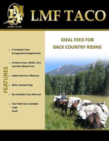 FEATURES - LMF Feeds