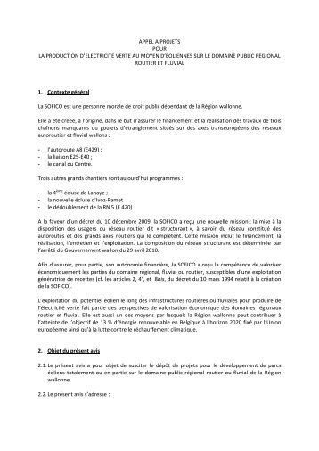 APPEL A PROJETS - Edora