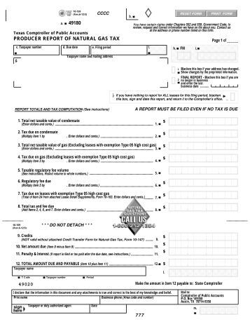 Texas Comptroller Natural Gas Tax Texas Comptroller Natural Gas Tax