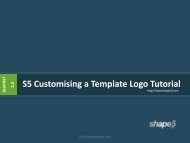 S5 Customising a Template Logo Tutorial - Shape 5