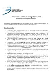 Concours de reliure contemporaine d'art - Bibliothèque ...