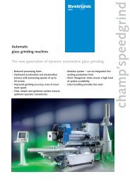 Brochure Grinding machine - Bystronic glass