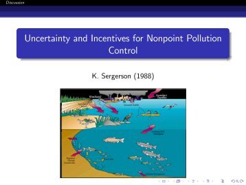 Uncertainty and Incentives for Nonpoint Pollution Control