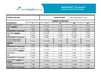 RESOURCE ThickenUp - Dysphagia-Diet