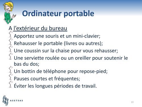 E4 | Les nouveautÃ©s en ergonomie de bureau - Asstsas