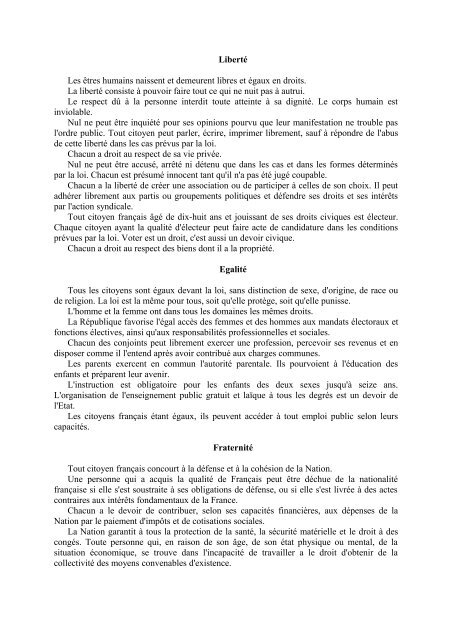 charte des droits et devoirs du citoyen franÃ§ais - PrÃ©fecture de Haute ...