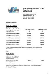 Preisliste 2009 - MSM Winches