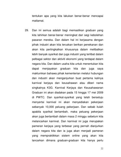 UCAPAN PERHIMPUNAN BULANAN KPT 5 MEI 2009 - Jabatan ...