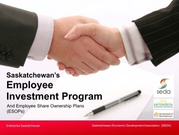 Employee Share Ownership Plans (ESOPs) - SEDA - Saskatchewan ...