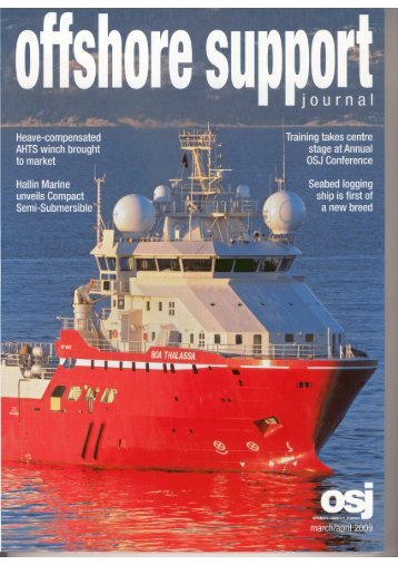 2009 April Offshore Support Journal Don Amado - De Hoop