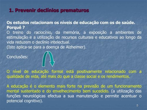 As necessidades educativas dos idosos