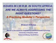 Schulze, Issues in IWRM Practicing Modellers Perspective
