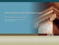 2010 Annual Director's Report - Judicial Discipline Reform