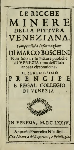 Le ricche minere della pittura veneziana