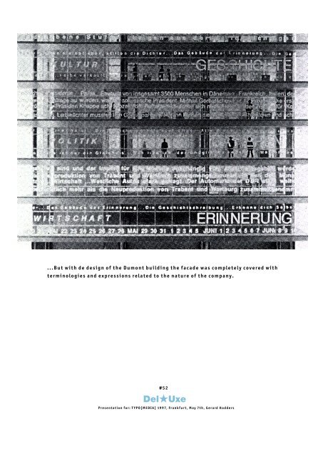 ZA, presentation for Typo [media] Frankfurt 1997, Type as architecture