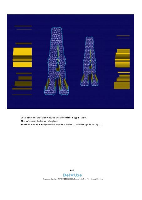 ZA, presentation for Typo [media] Frankfurt 1997, Type as architecture