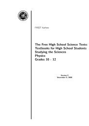 The Free High School Science Texts: Textbooks for High ... - Non-GNU