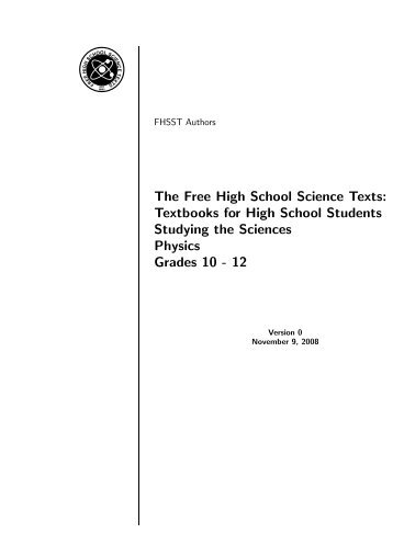 The Free High School Science Texts: Textbooks for High ... - Non-GNU