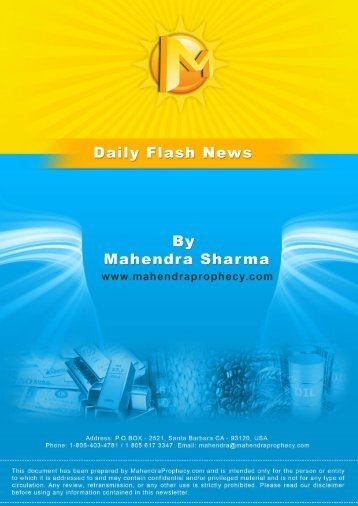 www.mahendraprophecy.com Daily Flash News - Prophesies of ...