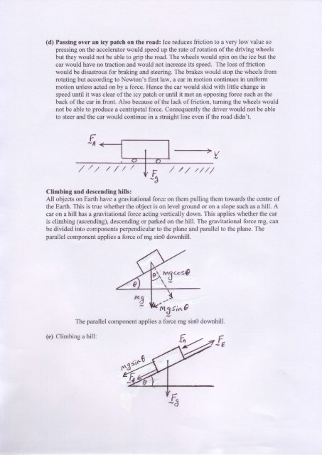 Solutions to Force - Worksheet 1