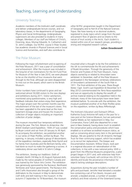 PDF version of SPRI Review 2011 - Scott Polar Research Institute ...