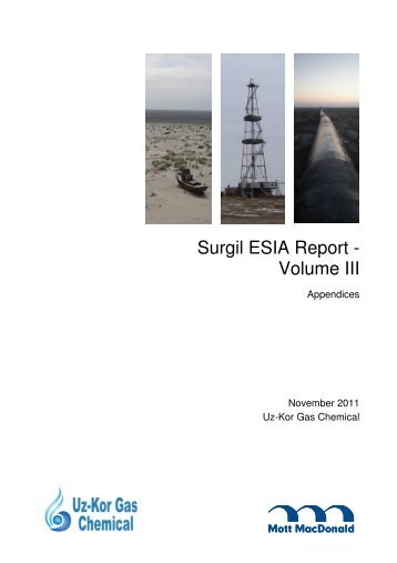 Surgil ESIA Report - Volume III - EKN