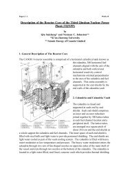 Reactor Core Structure of Qinshan Phase III CANDU Nuclear Power ...