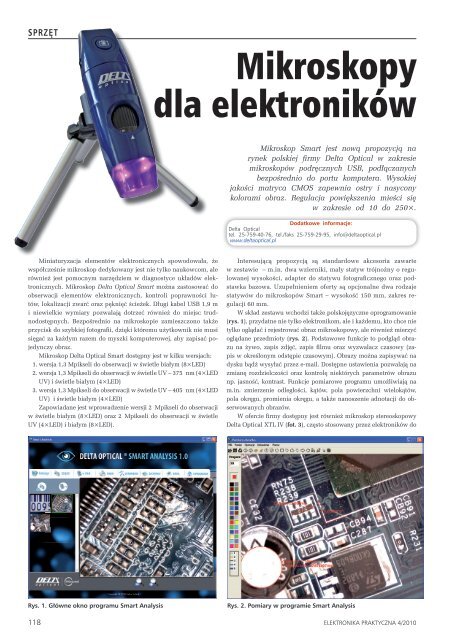 Mikroskopy dla elektroników - Delta Optical