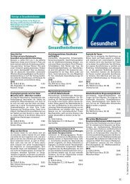 Programm Frühjahr/Sommer 2014: Gesundheit - VHS SüdOst