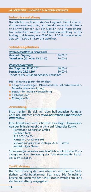 UROLOGISCHES WINTERSYMPOSIUM - Porstmann Kongresse ...