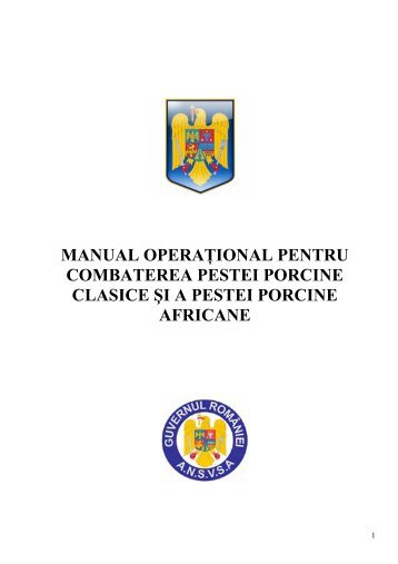 manual operaÅ£ional pentru combaterea pestei porcine ... - ansvsa