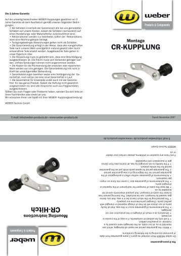 Montageanleitung (PDF) - Weber Products