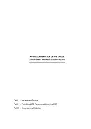 WCO RECOMMENDATION ON THE UNIQUE CONSIGNMENT REFERENCE NUMBER (UCR ...