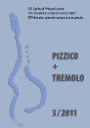 PIZZICO + TREMOLO 3 / 2011 - Zupfmusik-Verband Schweiz