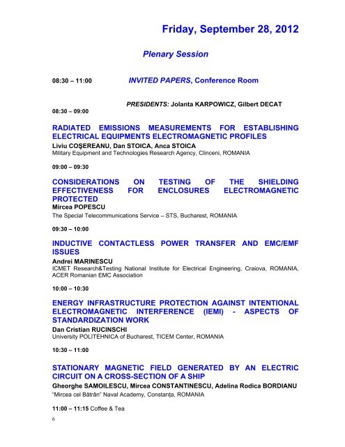 the 8th international workshop of electromagnetic compatibility