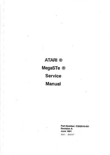 nÃ©r. 80047 - Atari Documentation Archive