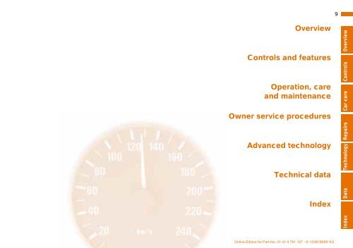 Owner's Manual for the vehicle. With a quick reference ... - E38.org