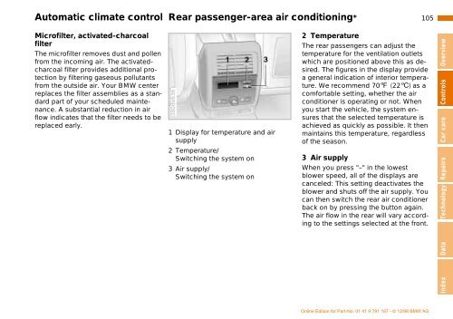 Owner's Manual for the vehicle. With a quick reference ... - E38.org